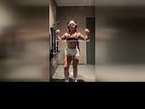 Leg Press Fail: 18yo Creamy Gape Embarrassed IG Live
