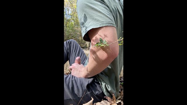 Hung Twink Jerks Off on a Hike