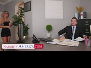 Naughty secretary Kayla Kayden takes care of all her Boss's needs!