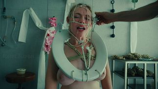 Submissive slut cream dream in bathroom BTS