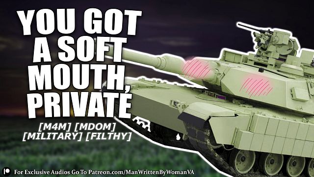 Suck Your Commanding Officers Cock In An M1 Abram’s Tank [M4M] [MDOM] [MILITARY]
