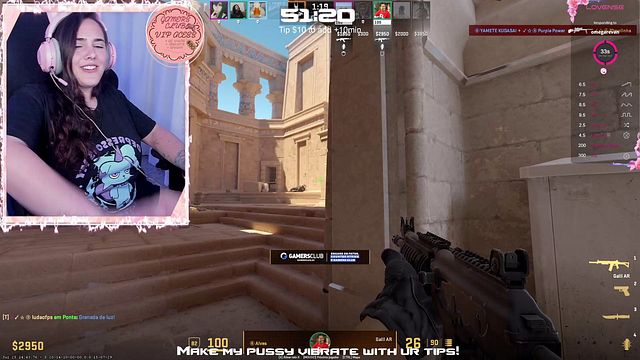 GAMING NSFW - goth mommy let you control her sextoy during stream