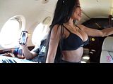 Asian Slut CJ Miles Gets Fucked by Latino Cock on a Private Jet - CJ Miles