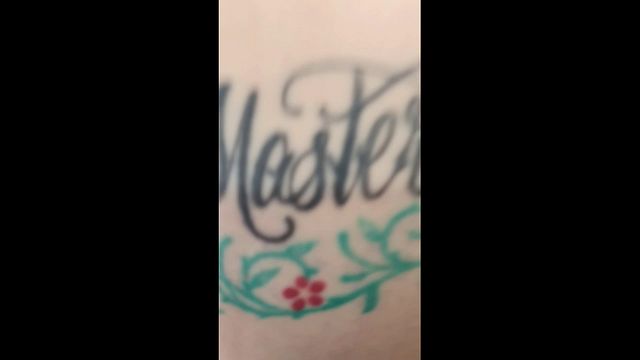 First she probes her tight ass with a courgette before being used as a fuck slut by her Master
