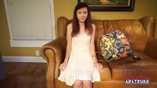 Slim Petite Brunette Katie Walls Ass Lick BJ Tasty Cum!