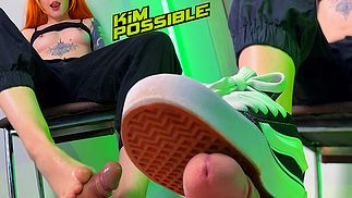 POV: Cute Cat Girl Takes Off Her Stockings Slowly Before You Cum on Her Feet