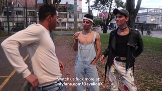 Tattooed boy fucks young Latino twink