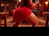 STUNNING BRAZILIAN FAVELA WOMAN IN PUBLIC STALL, PEE DANCING IN DEEPTHROAT
