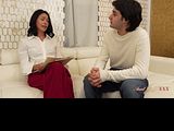 VIP4K. A mature woman doesn't mind fucking her friend's stepson right in front of her