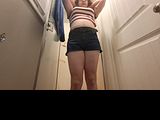Fucking my tight pussy with a machine