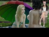 Ms Denvers (80) - MILF licked a college girl on a picnic