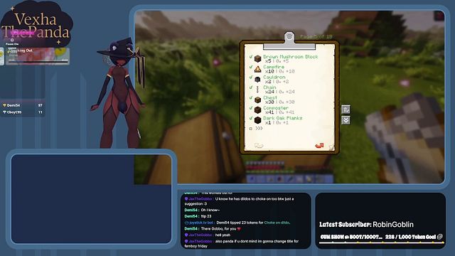 Black femboy tries to play Minecraft but rides dildo instead (04.24.2026)