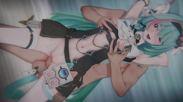 [NTE] Mint's "CONTAINMENT BREACH": Bound Catgirl & POV Threesome DP (4K/60FPS)