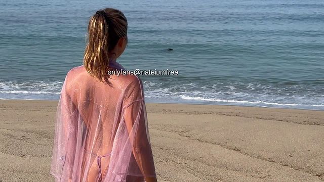 298 Lingerie Try-On Creampie Part 3 — Beach Day, Seals, Then This Asian MILF Real Couple Amateur