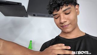 Hot Latino Twink Big Dick Handjob