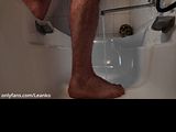 Blond fit lad fucking himself with dildo