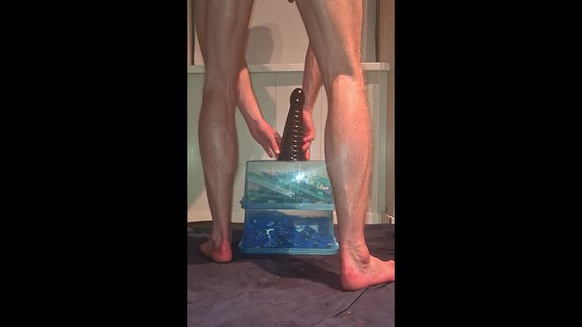 Solo Gay Twink Anal Multiple Enormous Dildo's - Extreme Pissing Orgasms