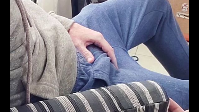 Playing with his cock, he finishes well.