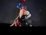 SpiderGwen Hentai Anime Blowjob, Anal, Creampie X Venom - Spiderman Cartoon Parody