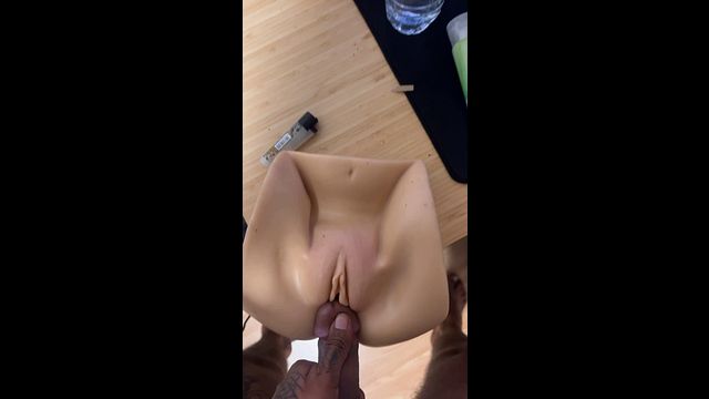 harry toy session exploring fake pussy